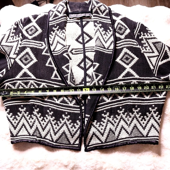Vintage Western Tapestry Blazer, Crop Aztec by New Identity, XL - Picture 8 of 9